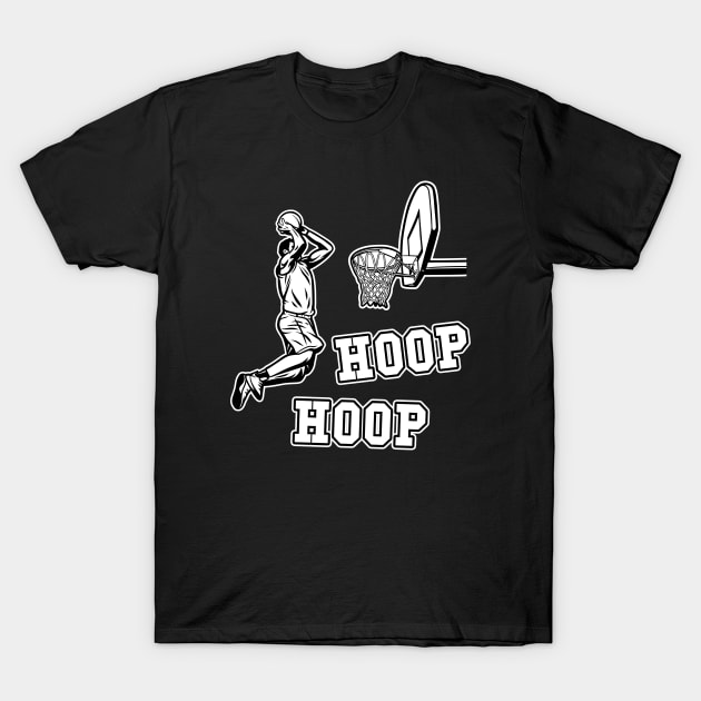 Basketball Player Hoop Cheer Basketballer Gift T-Shirt by Foxxy Merch